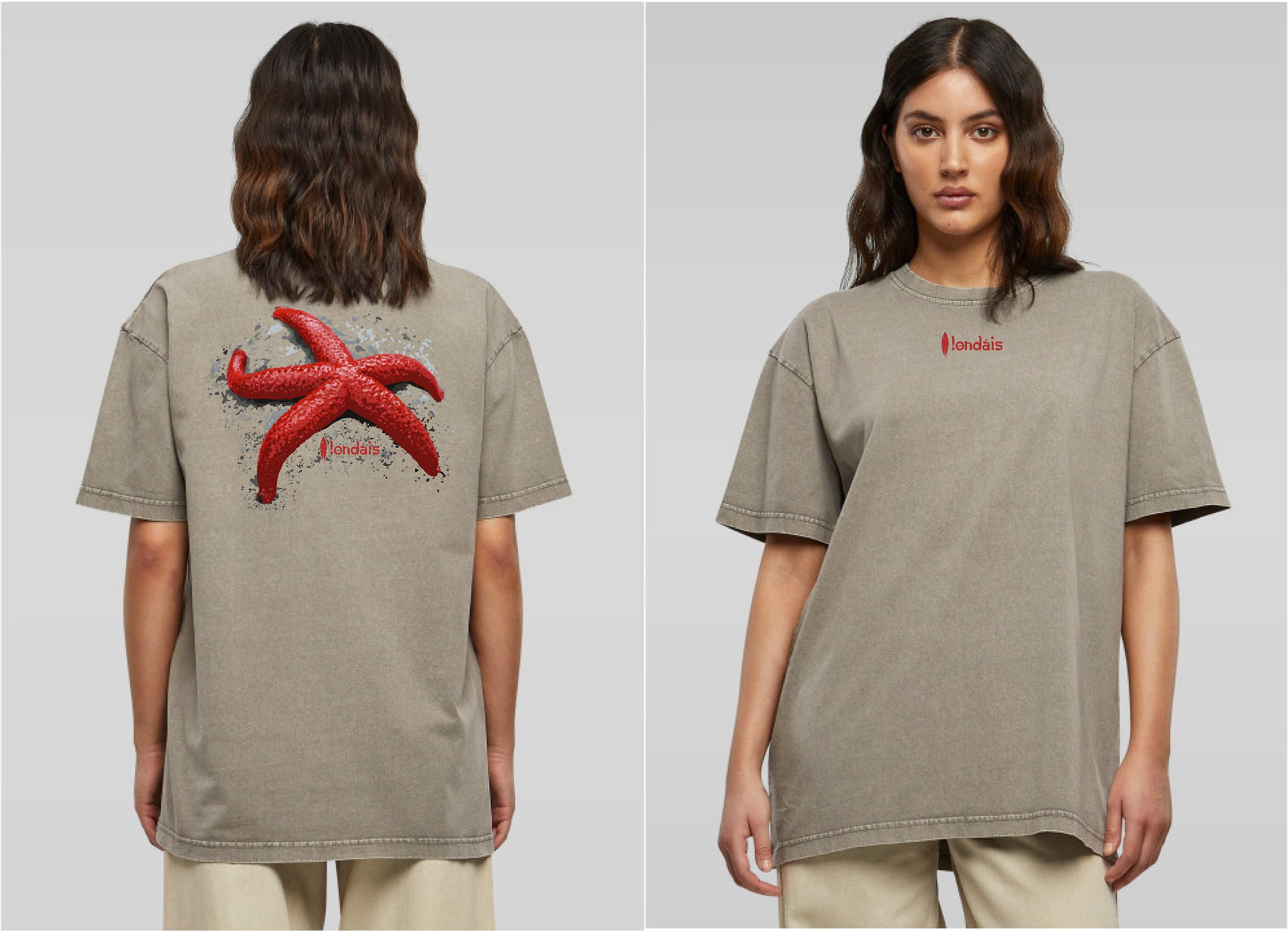 T-shirt à manche courte overzise - ETOILE DE MER