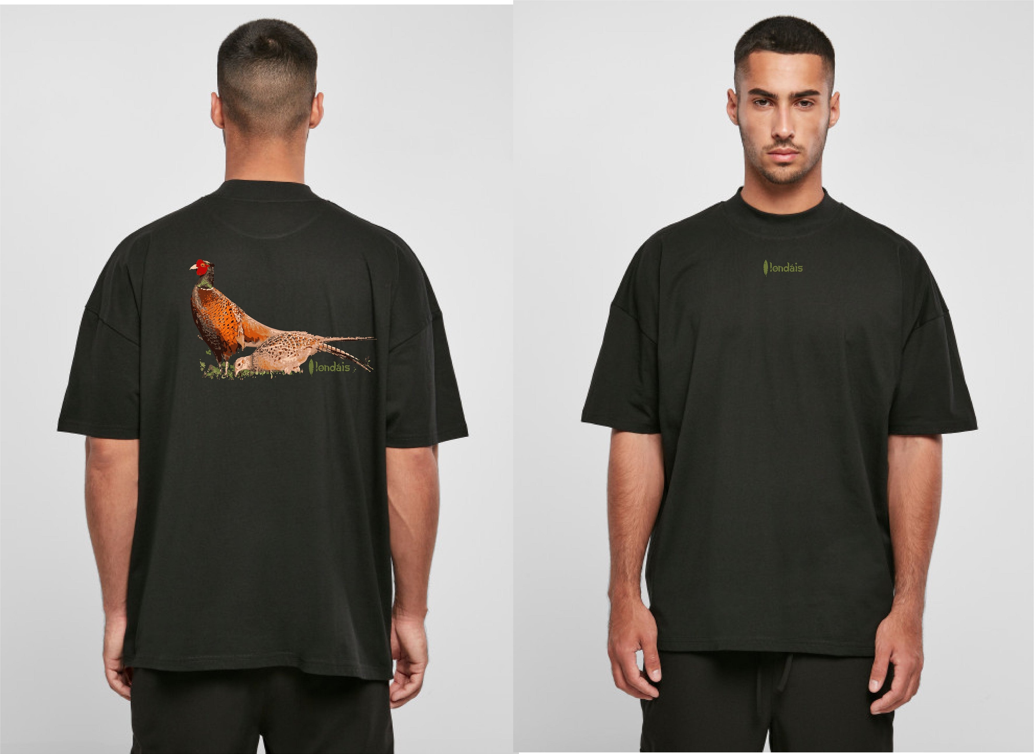 T-shirt à manche courte overzise - FAISAN
